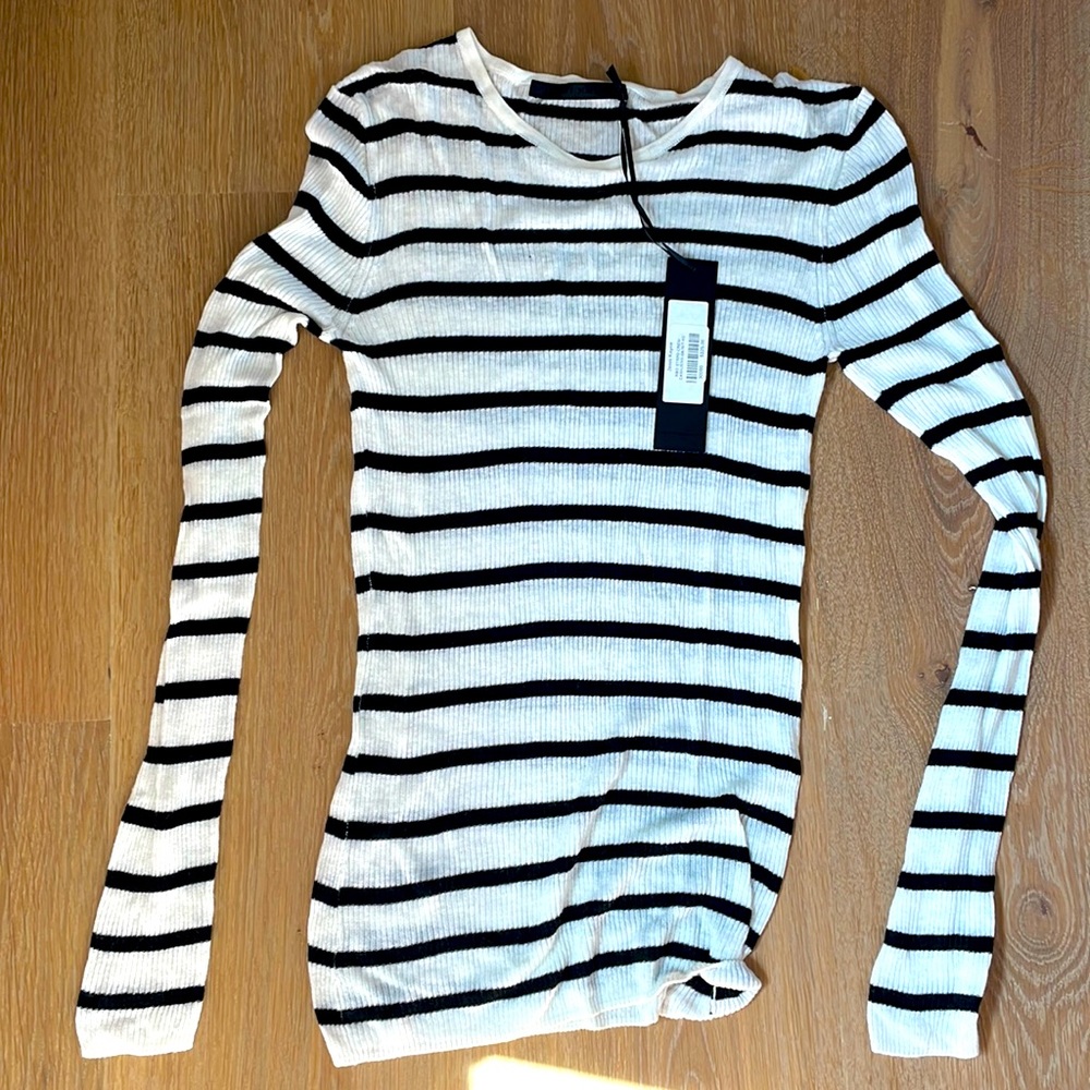 Jenni maybe striped knit top— NWT! Size X-Small